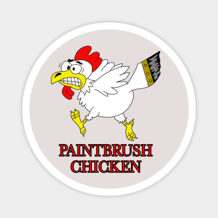 Paintbrush Chicken Magnet